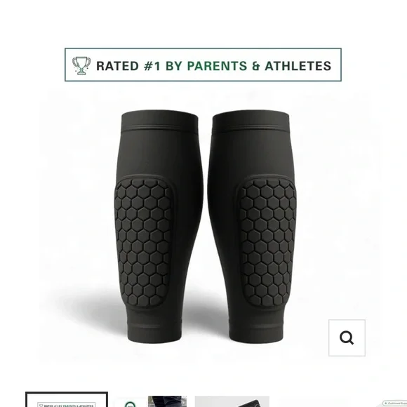 Kids shin defender soccer shin guards. Only tried on. Size medium. - Picture 3 of 5